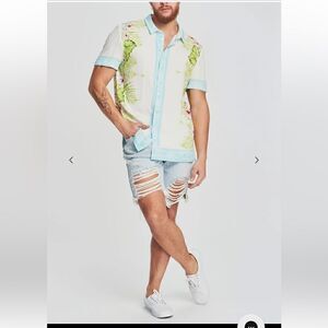 SER.O.YA JACK VINTAGE STRAIGHT  DENIM SHORTS NEW SIZE 30